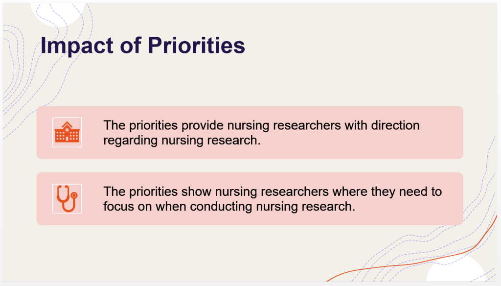 Do you agree with the priorities or would you recommend addition or elimination of some of the priorities?