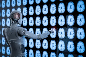 AI analyzing medical imaging scans